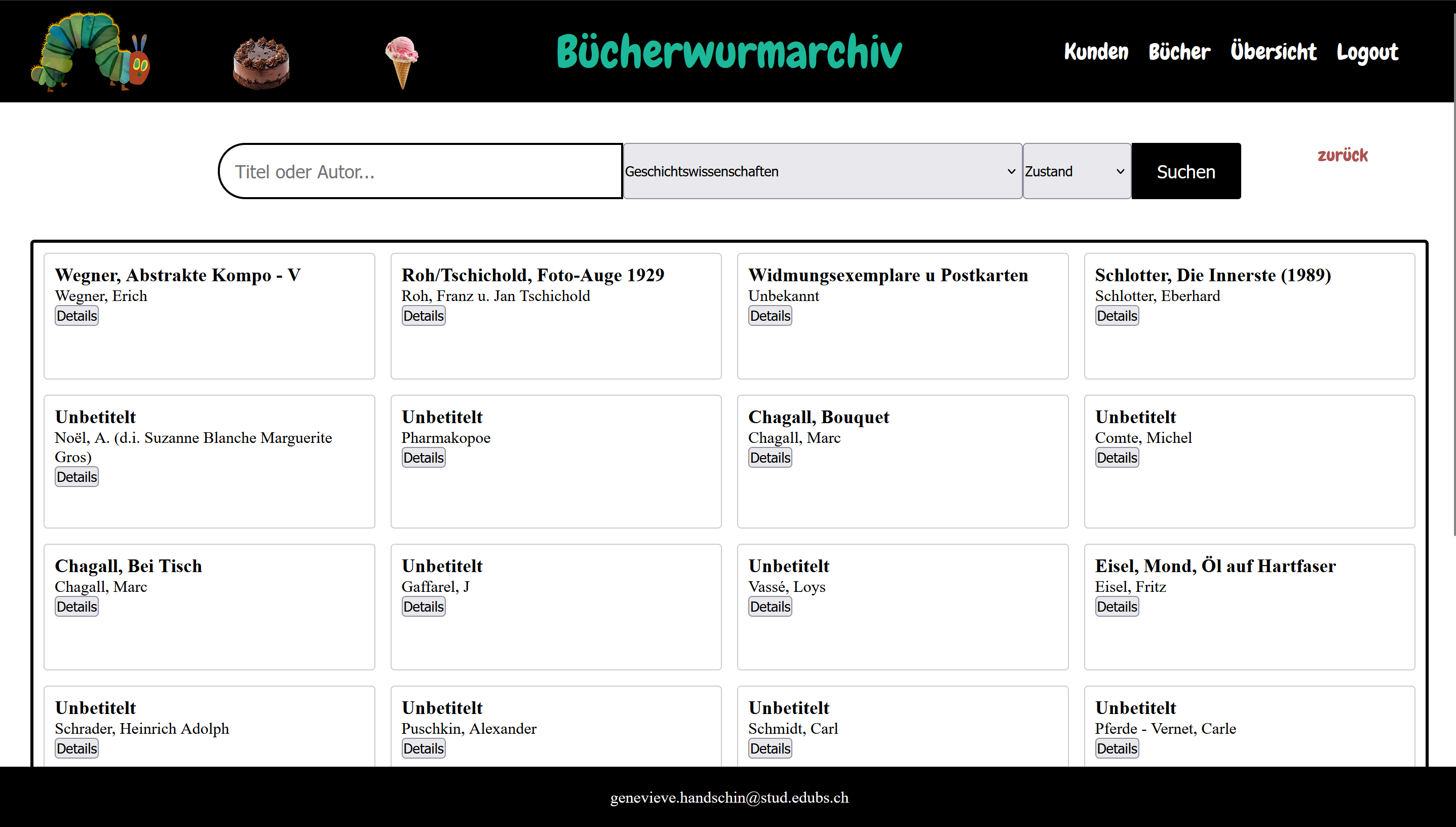 Portfolio Webseite